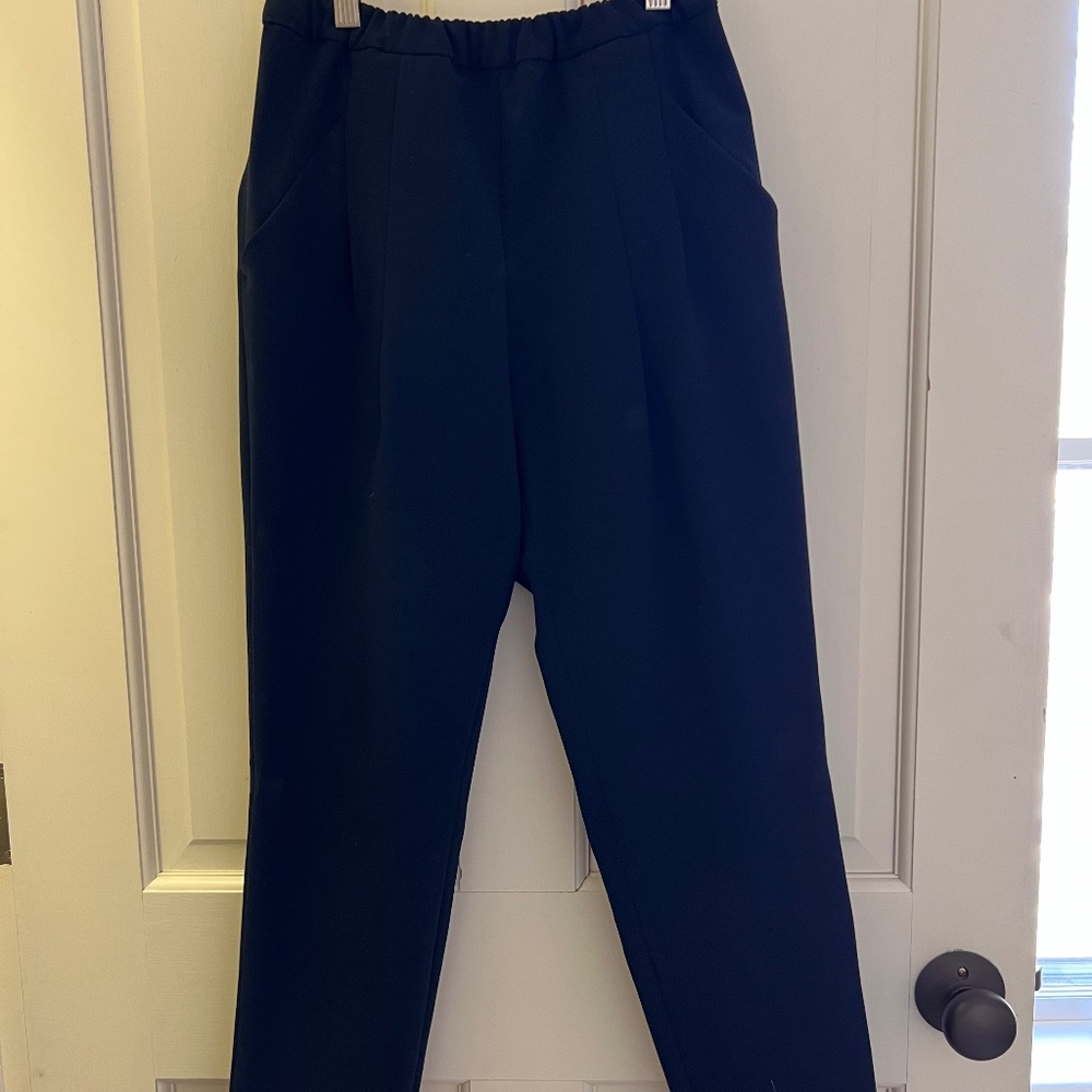 pencil wool blend pant with full lining made in Japan